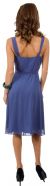 Cowl Neck Knee Length Bridesmaid Party Dress  back